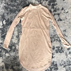 Forever 21 Tan Turtle Neck Dress